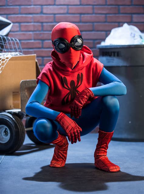 homemade spiderman costume|easy diy spider-man costume.